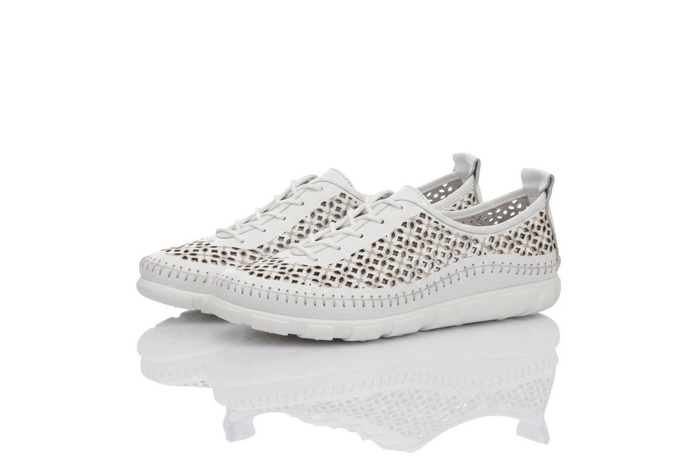 Gemini Damen Schnürschuh (weiß)