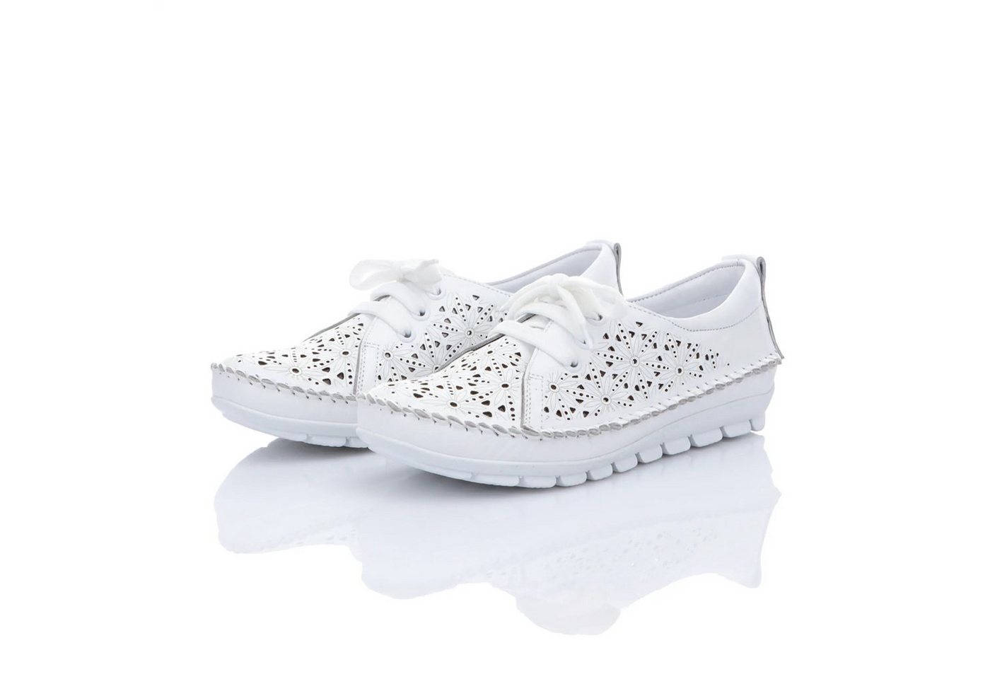 Gemini Damen Schnürschuh (weiß)