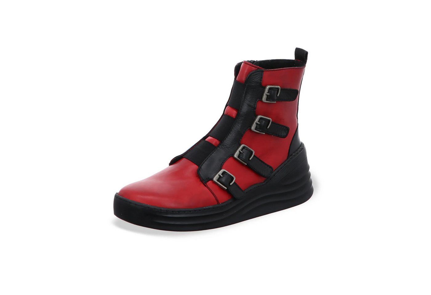 Gemini Damen Stiefelette (rot/schwarz)
