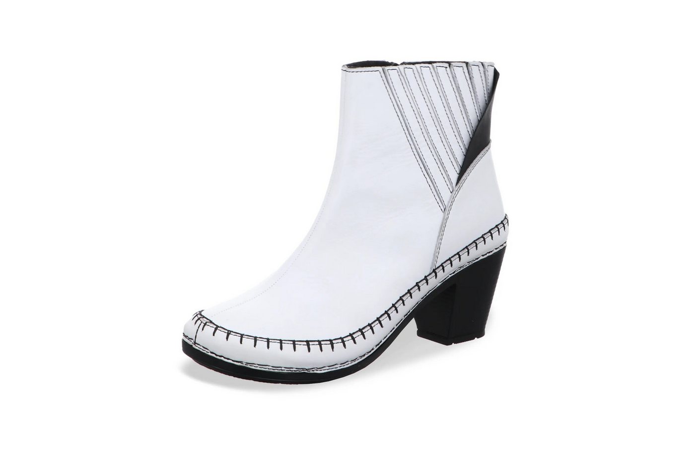 Gemini Damen Stiefelette (schwarz/weiß)