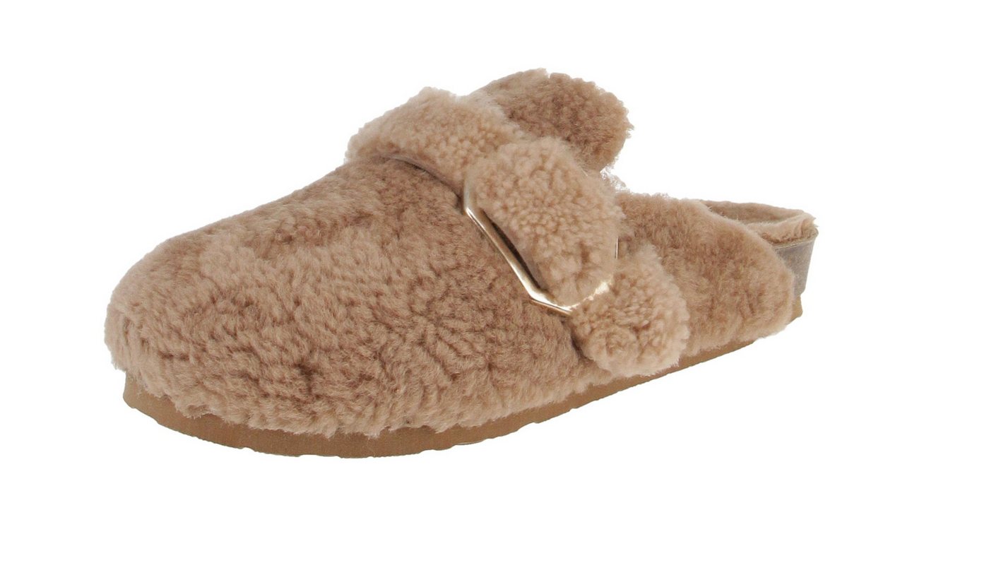 GENUINS G104697 Grisel Sheepskin - Damen Schuhe Hausschuhe - Sand Hausschuh