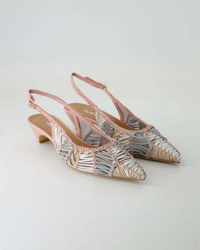 George Watts N1008-655 Slingpumps Obermaterial: Leder