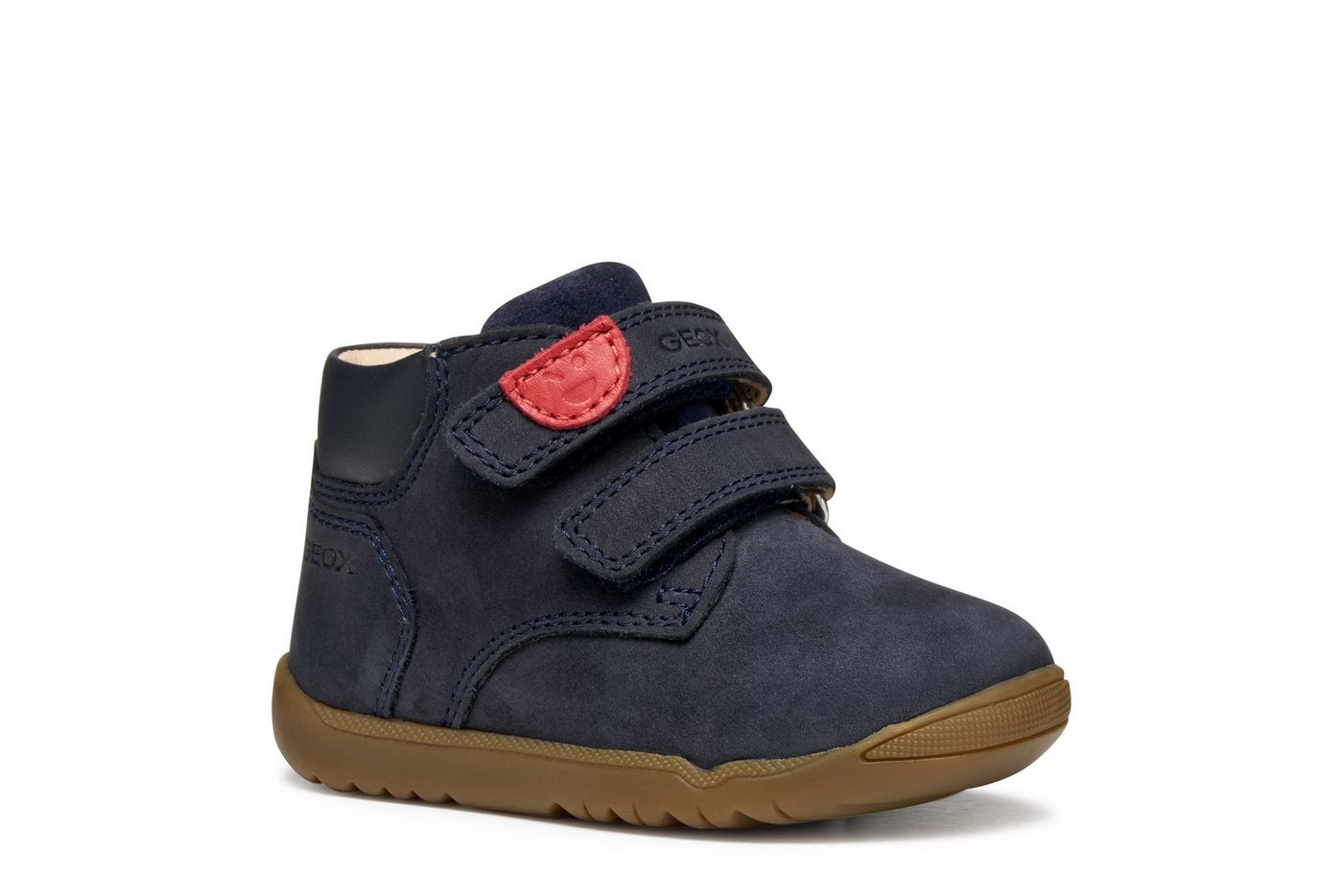 Geox B MACCHIA BOY Lauflernschuh Babyschuh mit Klettverschluss, Größenschablone zum Download (blau)