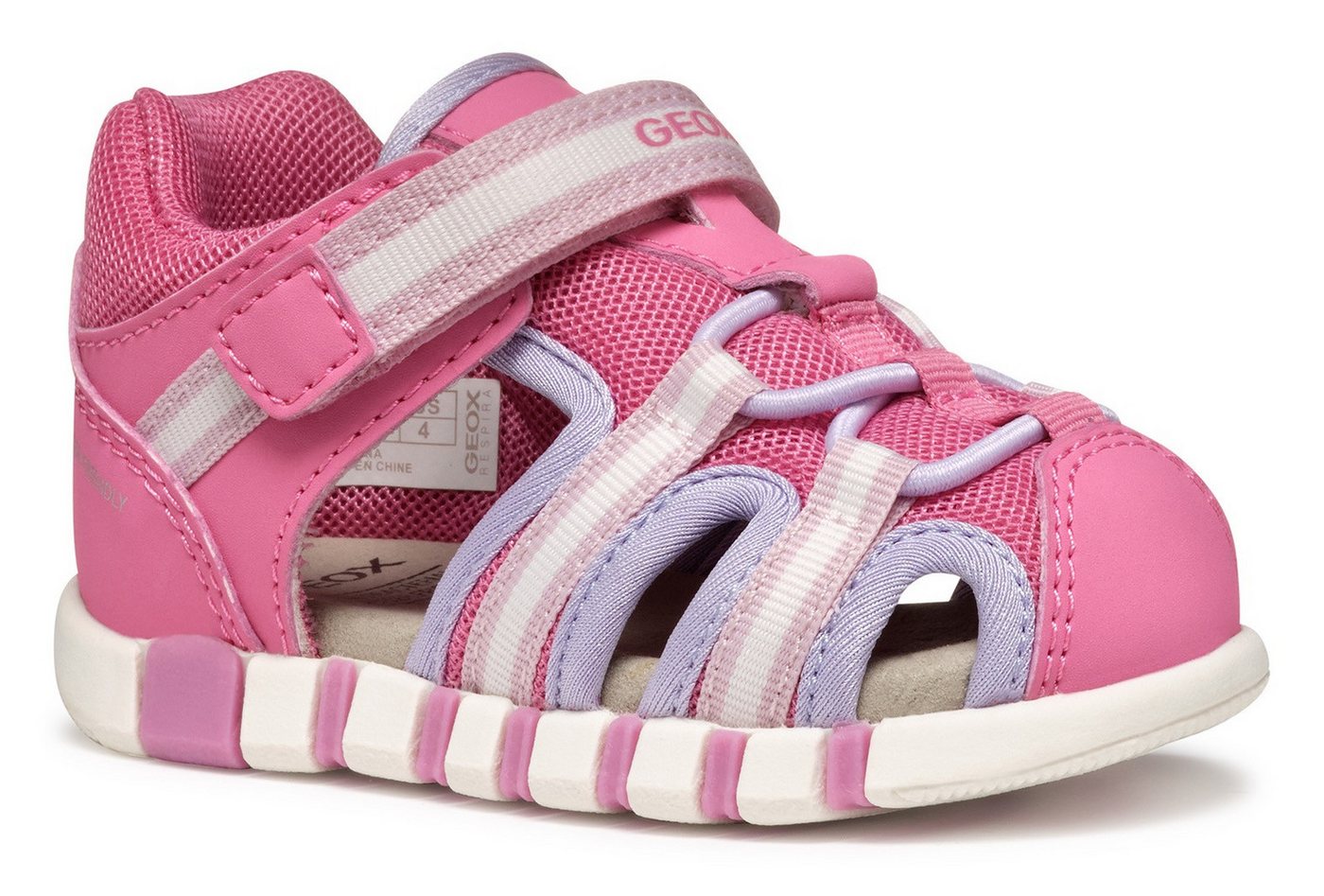 Geox B SANDAL IUPIDOO GIR Lauflernschuh, Sandale, Klettschuh, Babyschuh im sportlichen Trekking Look