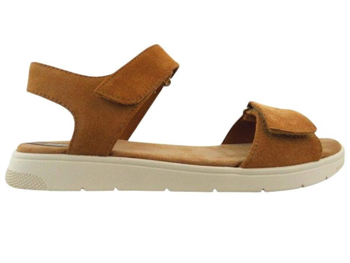 Geox D DANDRA Suede camel Sandale