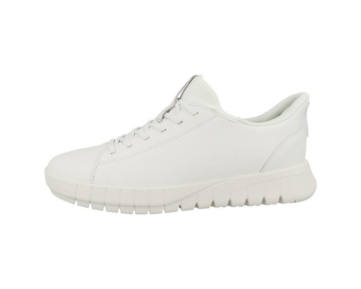 Geox D Flextride Plus Damen Sneaker Turnschuhe, Sportschuhe, Freizeitschuhe, Halbschuhe, Schnürschuhe (weiß)