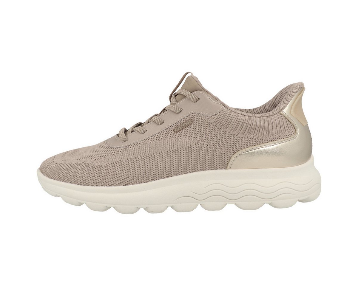 Geox D Spherica Plus A Damen Sneaker Turnschuhe, Sportschuhe, Freizeitschuhe, Halbschuhe, Schnürschuhe (braun)