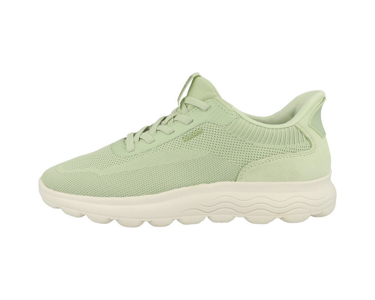 Geox D Spherica Plus A Damen Sneaker Turnschuhe, Sportschuhe, Freizeitschuhe, Halbschuhe, Schnürschuhe (grün)