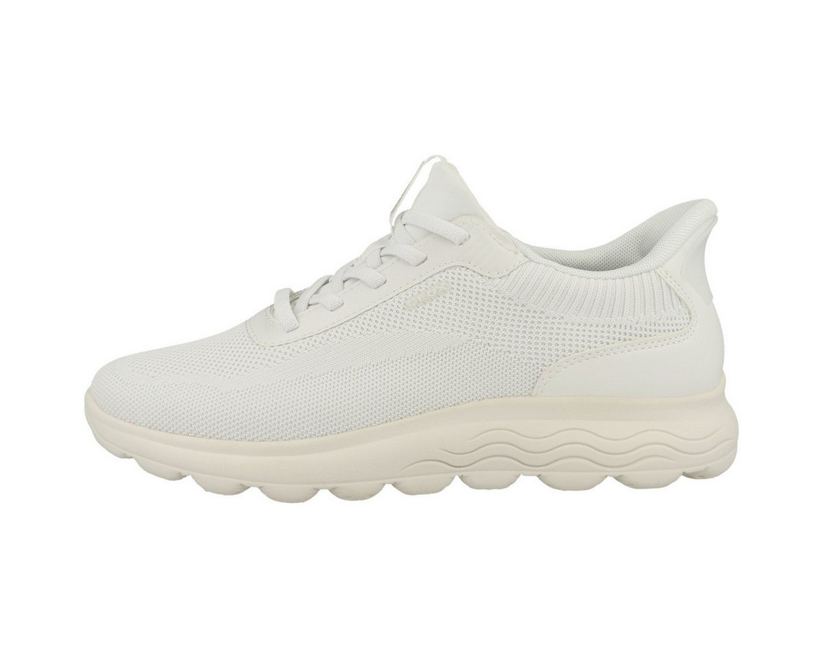 Geox D Spherica Plus A Damen Sneaker Turnschuhe, Sportschuhe, Freizeitschuhe, Halbschuhe, Schnürschuhe (weiß)