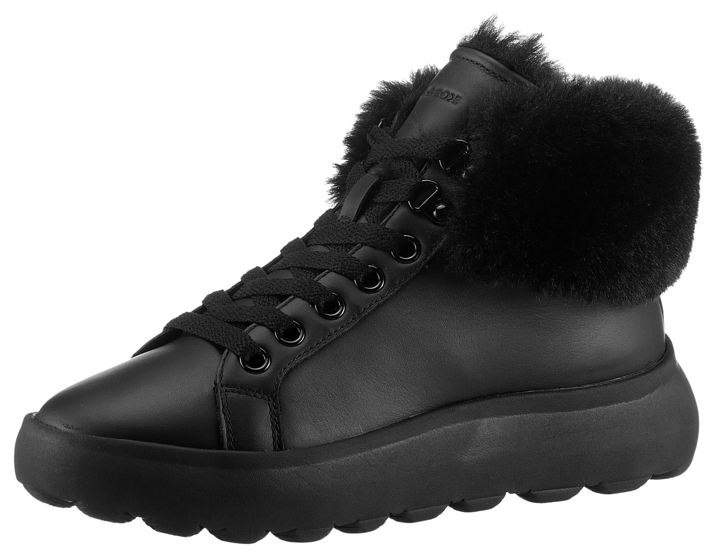 Geox D SPHERICA Winterboots High Top Sneaker, Schnürboots, Winterboots mit Plateausohle