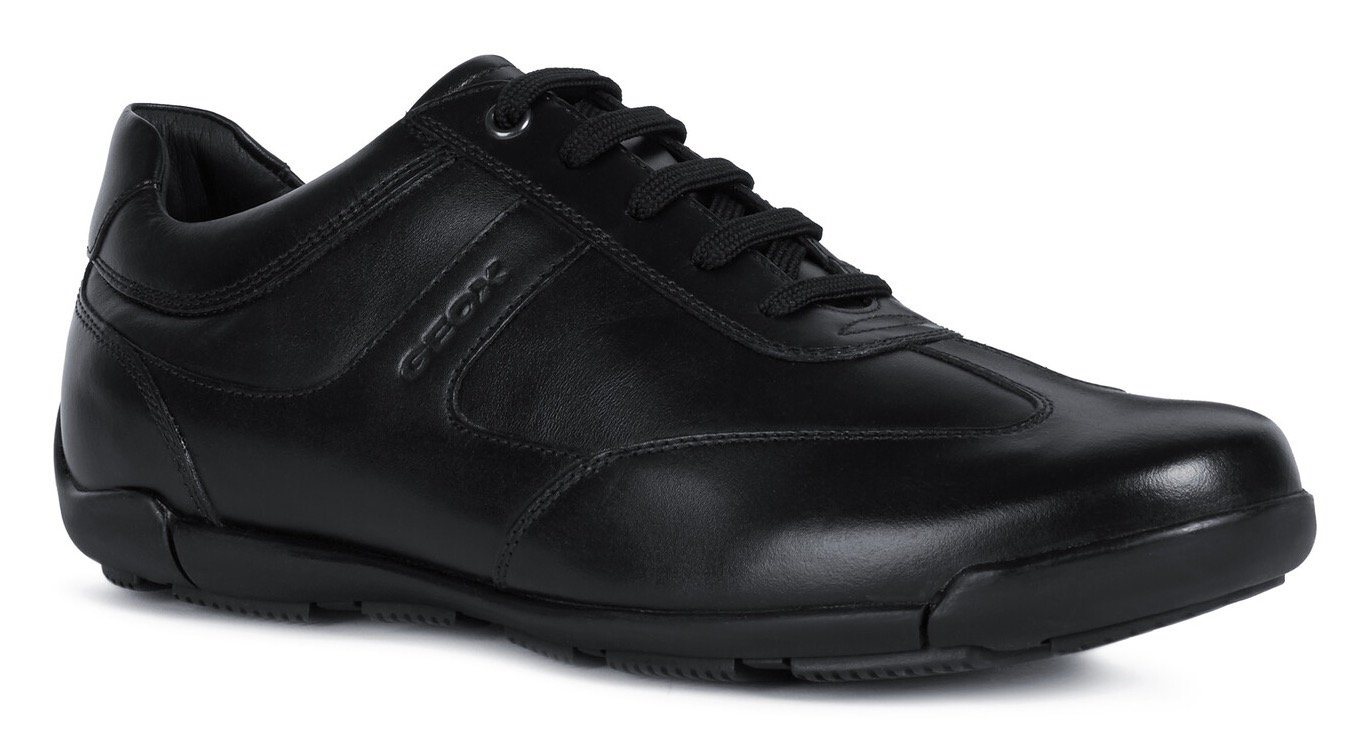Geox Edgeware Sneaker Schnrüschuh, Business Schuh mit Lederfutter