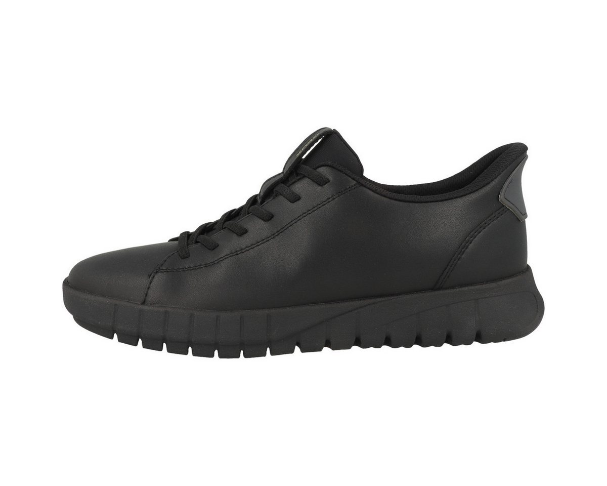 Geox D Flextride Plus Damen Sneaker Turnschuhe, Sportschuhe, Freizeitschuhe, Halbschuhe, Schnürschuhe (schwarz)