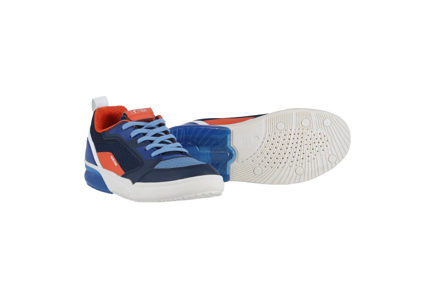 Geox Grayjay blau/orange/weiss Kinder Sneaker
