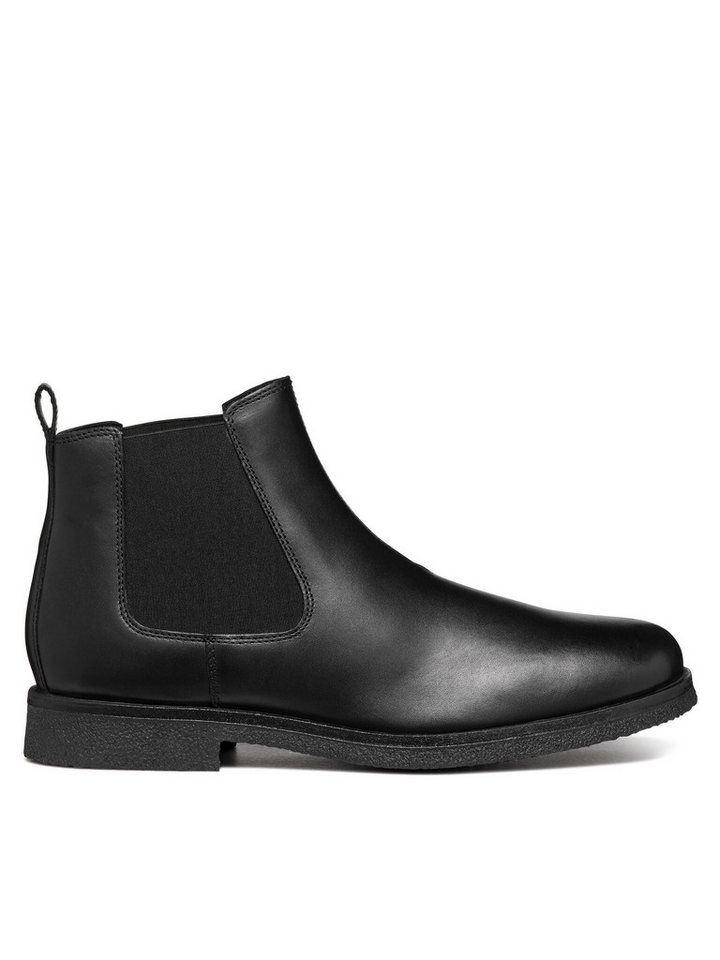 Geox Herren Chelsea Boots GEOX-UOMO CLAUDIO U2658A 00043 C9999 Schwarz Keilstiefel