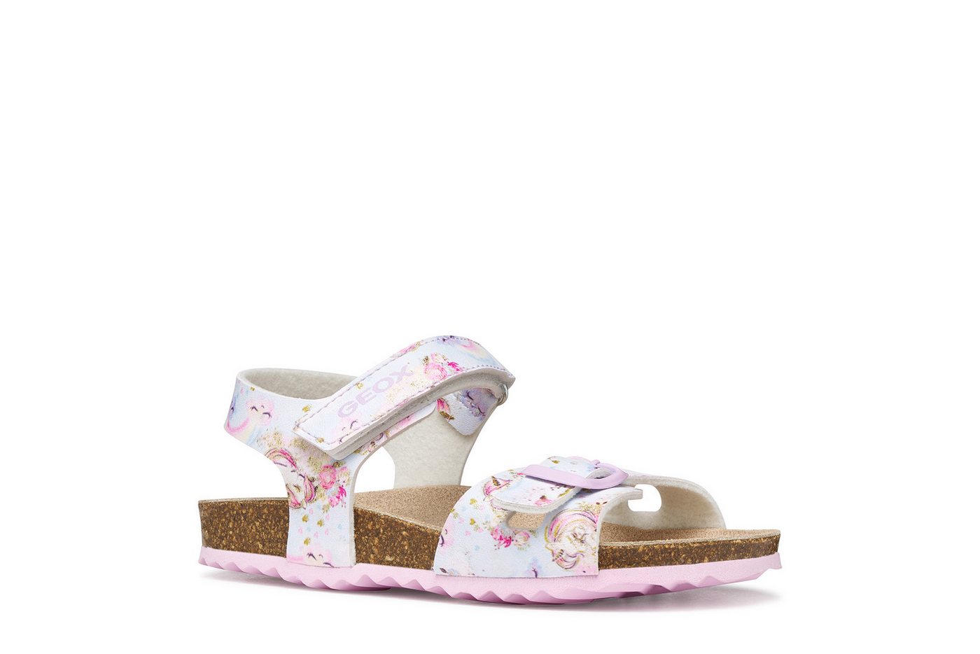 Geox J ADRIEL GIRL Sandale Kinderschuh mit Klettverschluss, Größenschablone zum Download