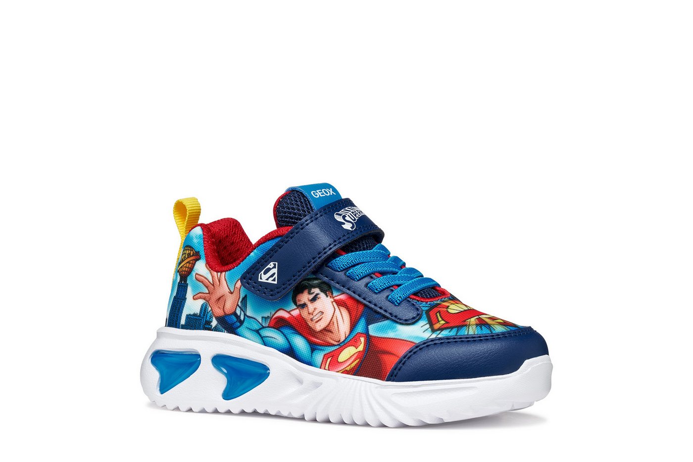 Geox J ASSISTER BOY Sneaker Halbschuh mit Blinkfunktion, Größenschablone zum Download