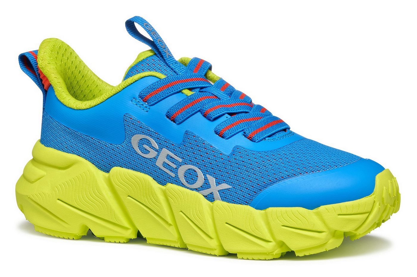 Geox J FLEXYPER FAST BOY Sneaker, Chunky Sneaker, Laufschuh, Sportschuh mit praktischem Gummizug