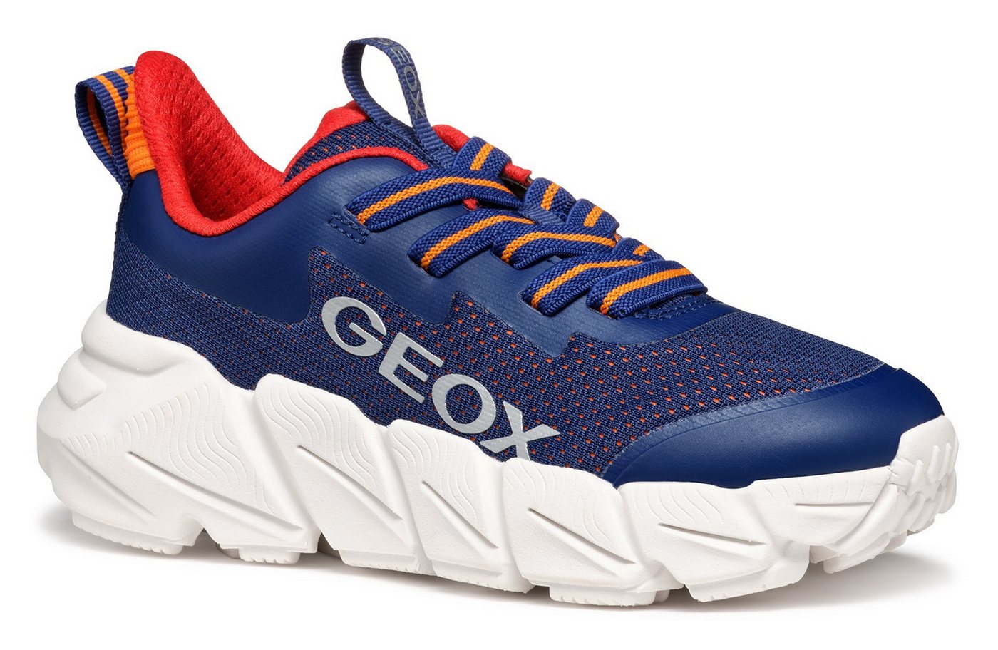 Geox J FLEXYPER FAST BOY Sneaker, Chunky Sneaker, Laufschuh, Sportschuh mit praktischem Gummizug