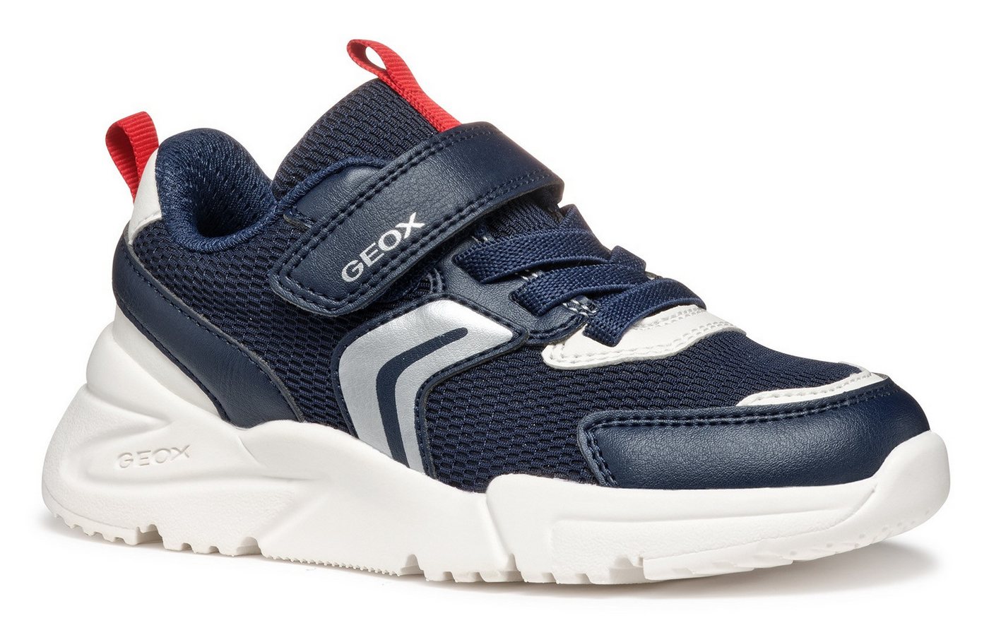 Geox J LOFTUS BOY Sneaker, Freizeitschuh, Kindergartenschuh mit Geox Spezial Membrane