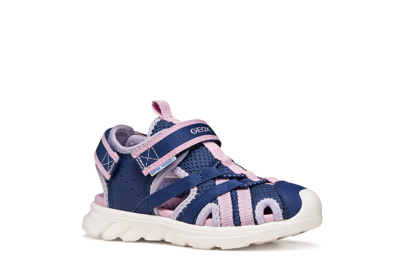 Geox J SANDAL AIRADYUM GI Sandale mit Klettverschluss und Fersenriemen, Größenschablone zum Download