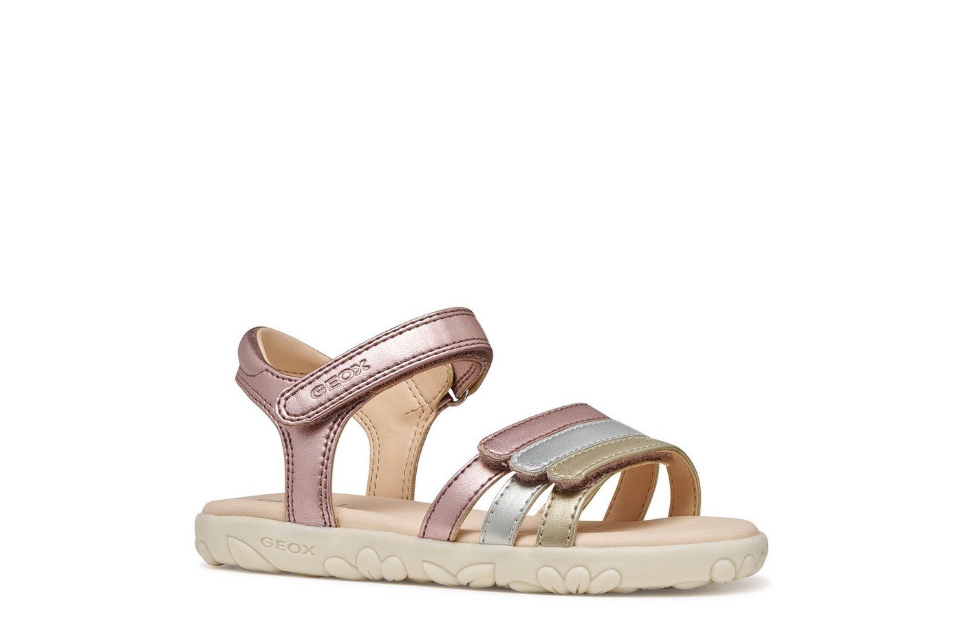 Geox J SANDAL HAITI GIRL Sandale Sandale im Pastell-Look, Größenschablone zum Download