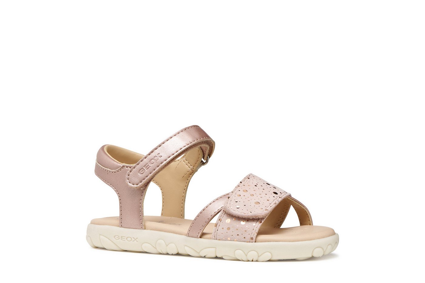 Geox J SANDAL HAITI GIRL Sandale Sandale mit Fersenriemen, Größenschablone zum Download (rosa)