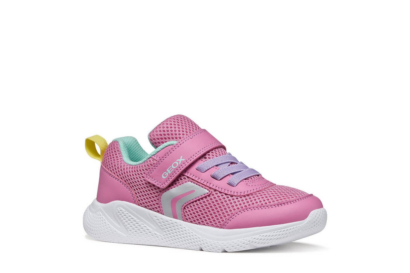 Geox J SPRINTYE GIRL Sneaker Slipper mit zusätzlcihem Klettverschluss, Größenschablone zum Download