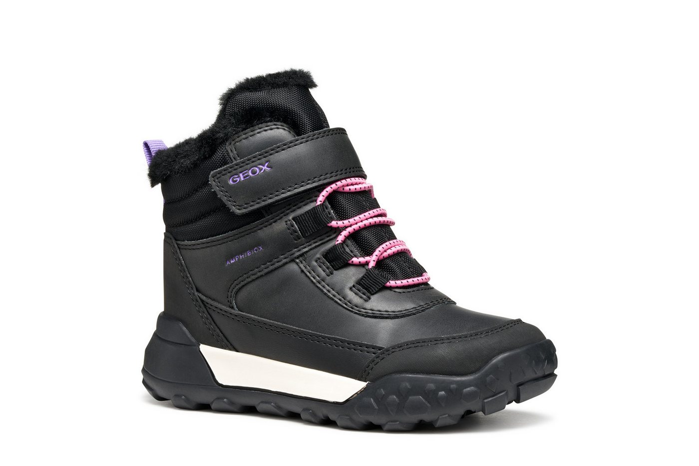 Geox J TREKKYUP GIRL B AB Winterboots Freizeitstiefel, Boots mit Warmfutter, Größenschablone zum Download