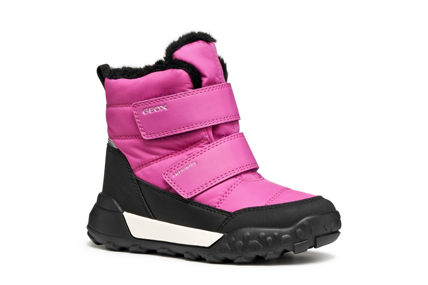 Geox J TREKKYUP GIRL B AB Winterboots Klettstiefel mit Warmfutter, Größenschablone zum Download