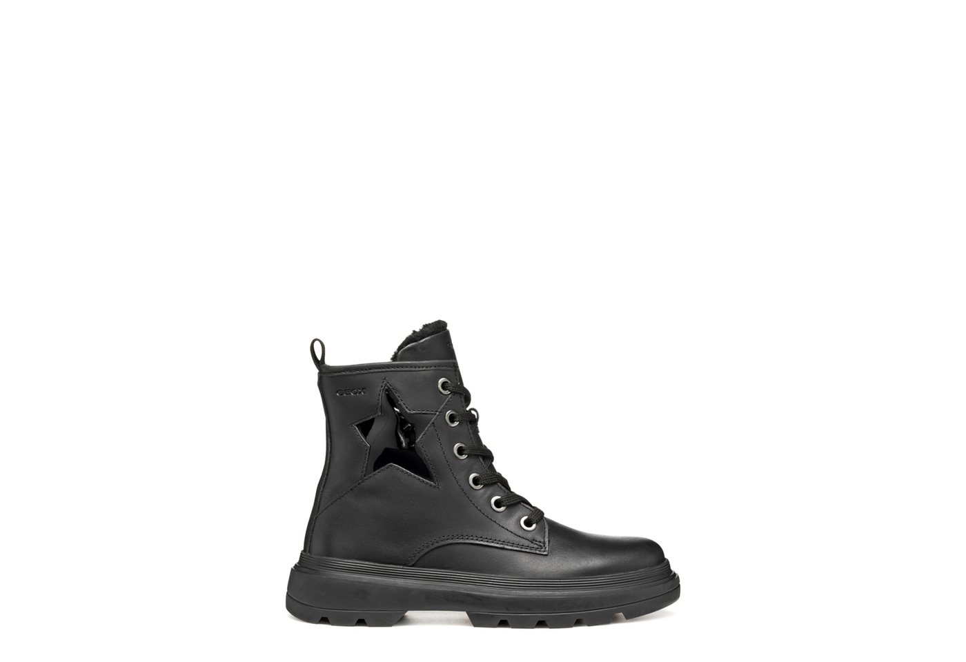 Geox KIDDARTAH, Warmfutter, Schwarz, Kinder Winterstiefel