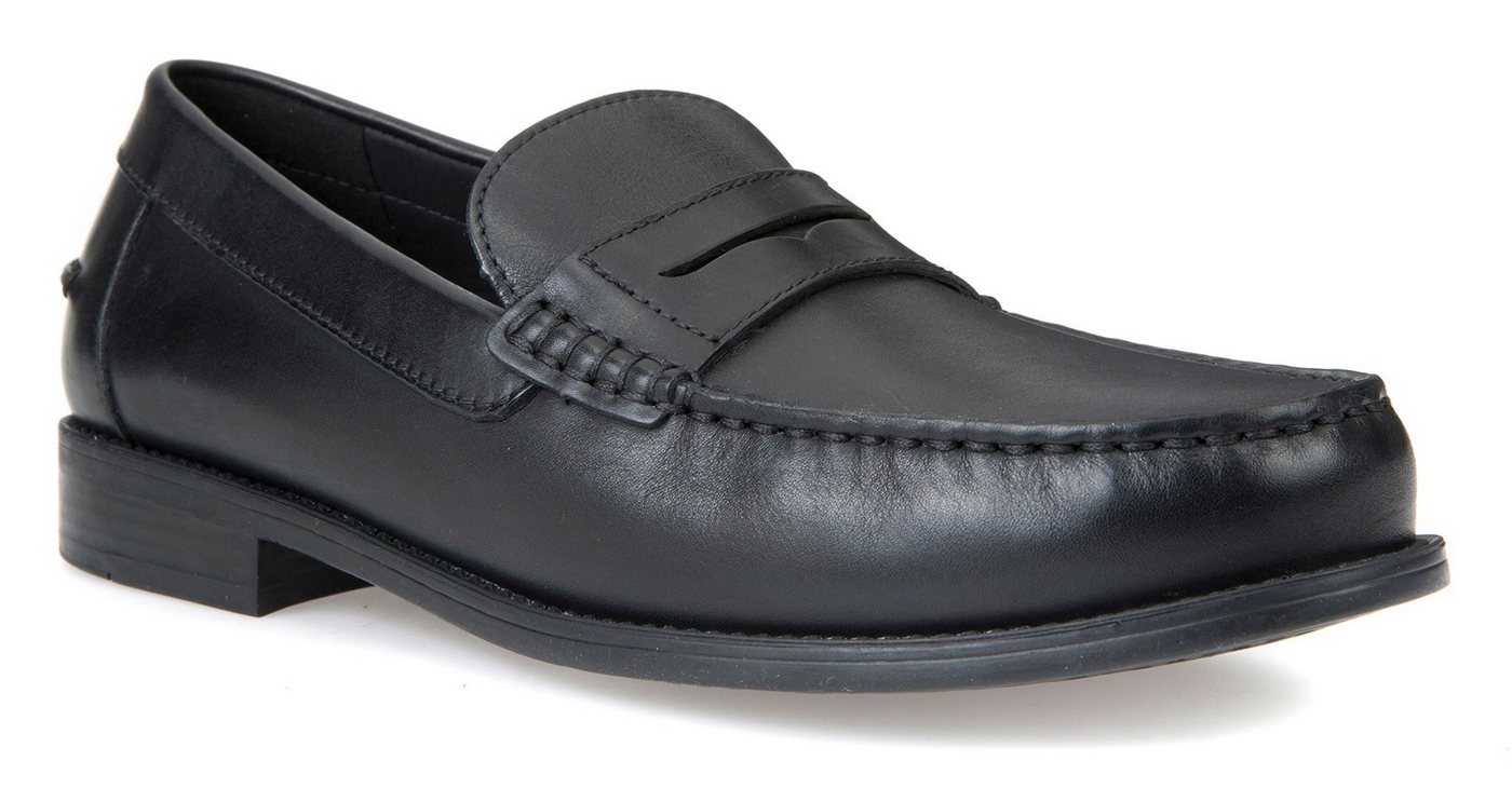 Geox Mokassin Business Schuh, Loafer mit Blockabsatz