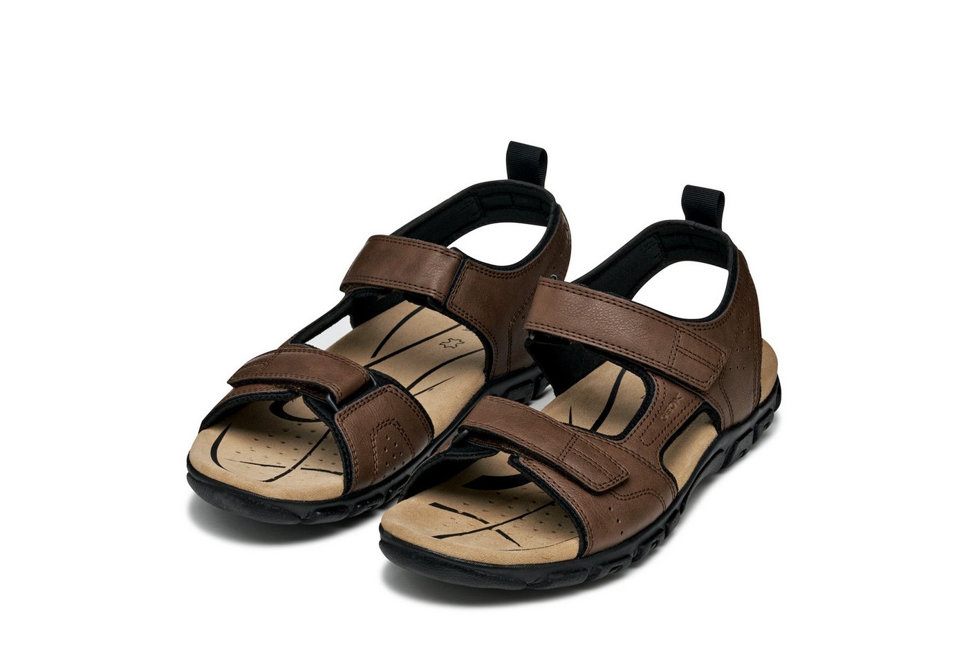 Geox Sandale Sommerschuh, Klettschuh, Sandale mit atmungsaktiver Spezial Membrane (braun)