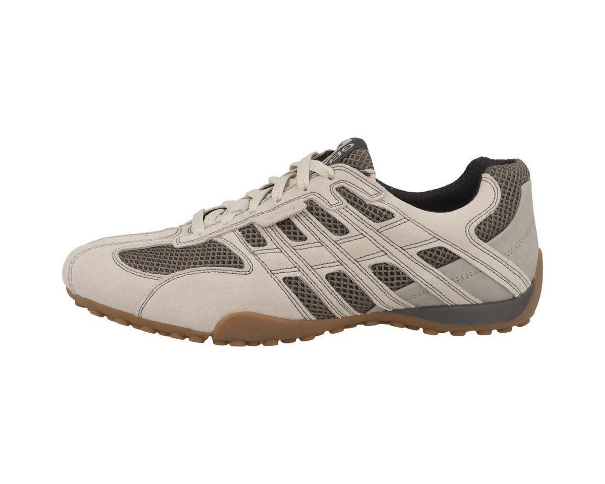Geox U Snake Original A Herren Sneaker Turnschuhe, Sportschuhe, Freizeitschuhe, Halbschuhe, Schnürschuhe (beige)