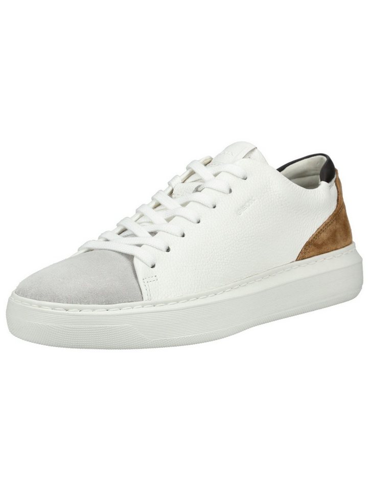 Geox Sneaker Leder Sneaker (braun/weiß)