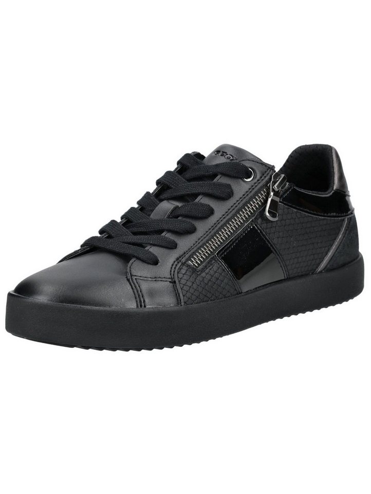 Geox Sneaker Leder/Synthetik Sneaker (schwarz)