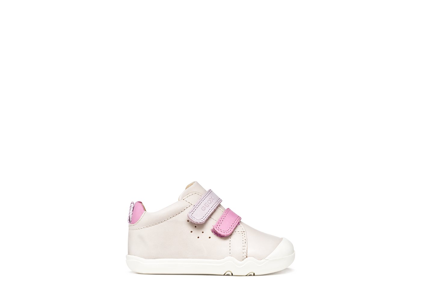 Geox STEPPIEUP, Klett, Beige kombiniert, Kinder Klettschuh
