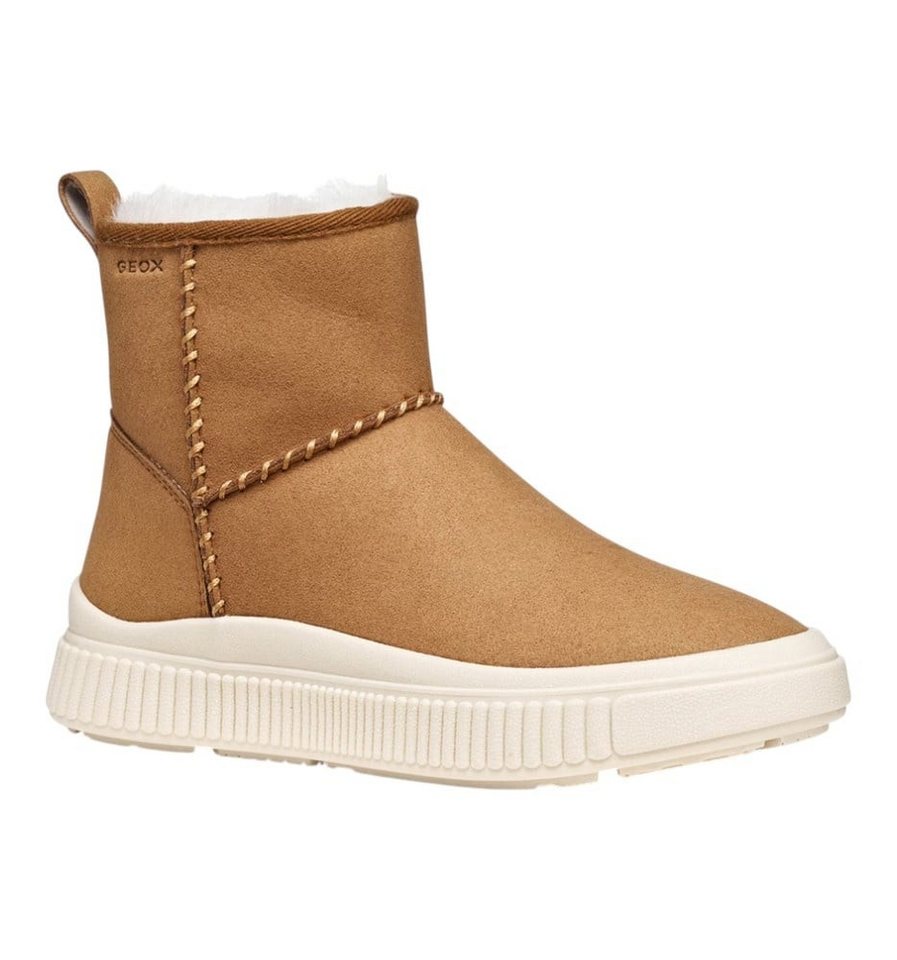 Geox Stiefelette Laquinny A (Veloursleder, warmes Innenfutter) hellbraun Winterstiefel