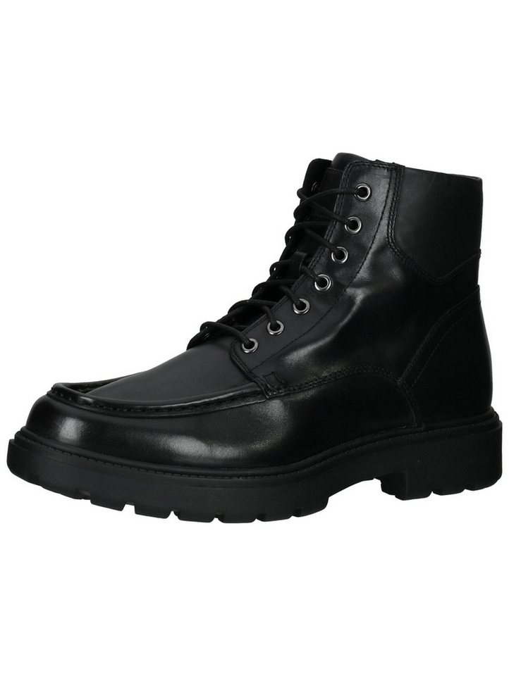 Geox Stiefelette Leder Schnürstiefelette (schwarz)