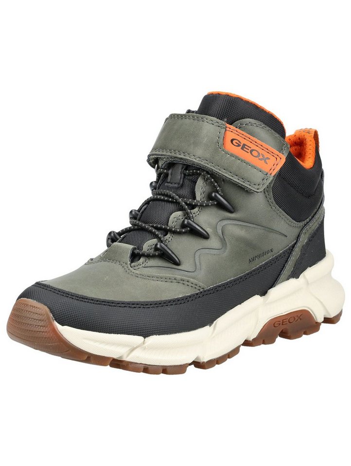 Geox Stiefelette Lederimitat/Textil . Schnürstiefelette