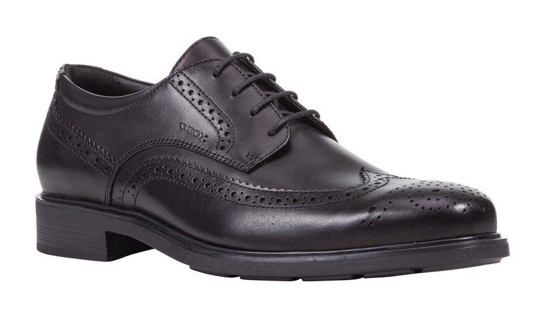 Geox U DUBLIN B Schnürschuh Business Schuh, Anzugschuh mit Blockabsatz