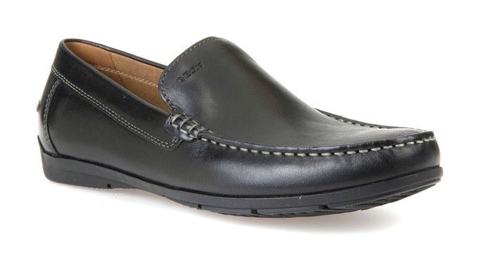 Geox U SIRON A Mokassin Loafer, Business Schuh, Autofahrer Schuhe mit Ziernaht