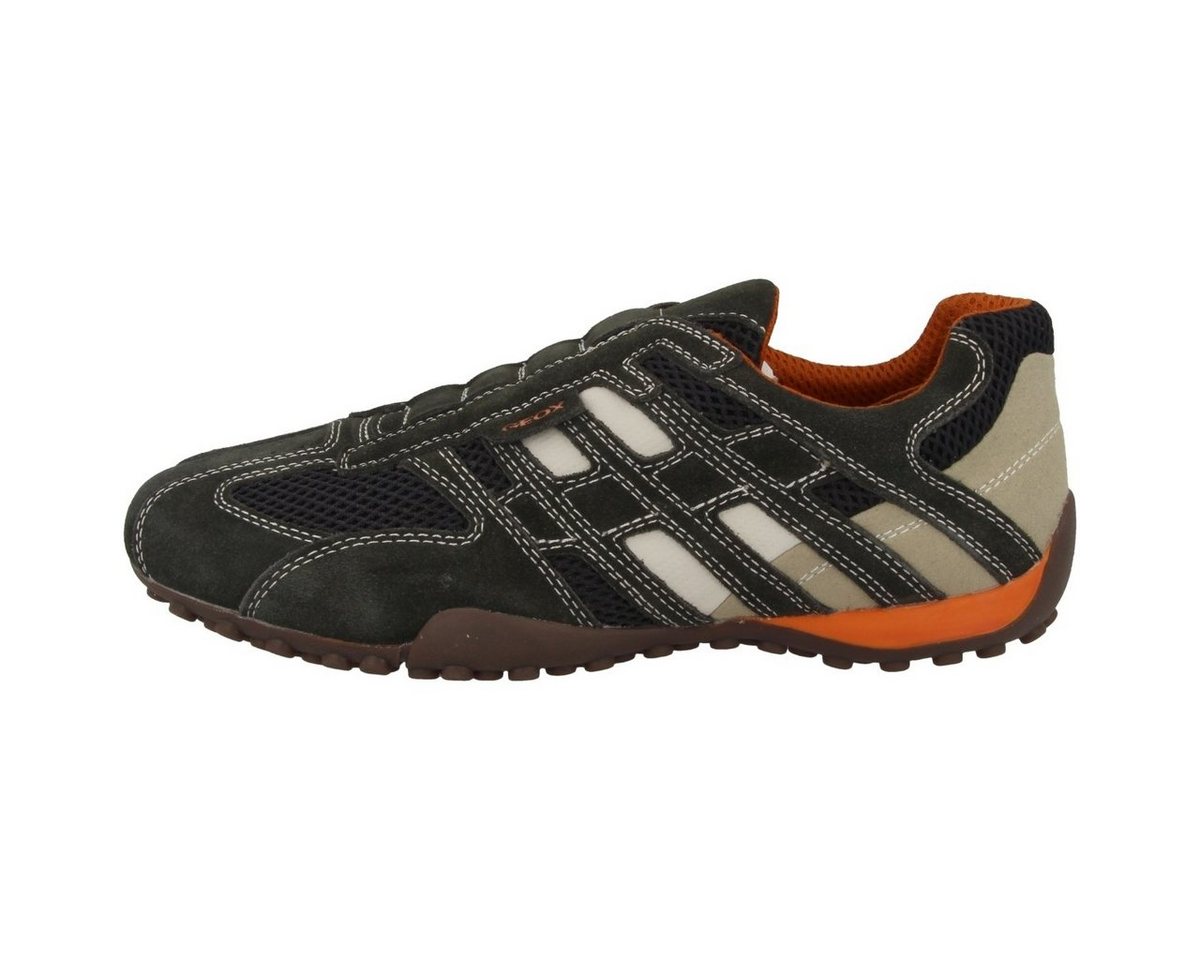 Geox U Snake L Herren Slipper Loafer, Mokkasin, Sommerschuhe, Halbschuhe, Schlupfschuhe (grau)