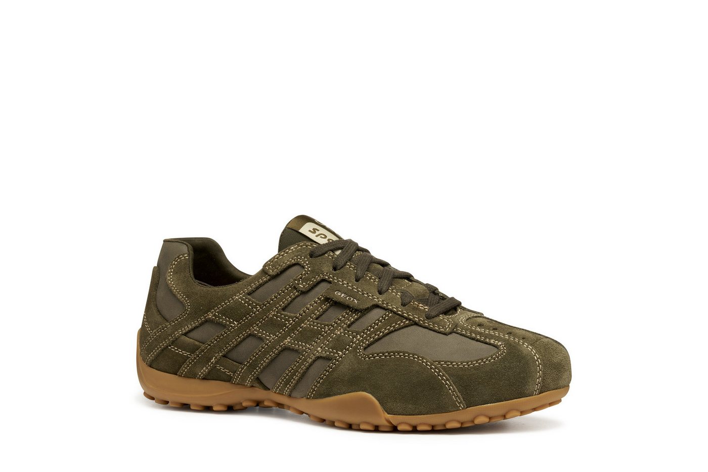 Geox U SNAKE ORIGINAL Schnürschuh Schnürschuh, Freizeitschuh mit Geox Spezial Membrane (grün)