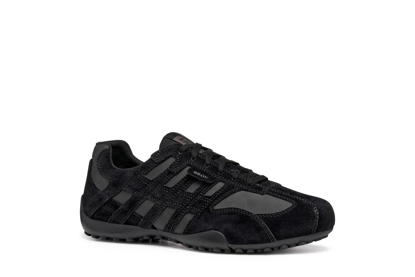 Geox U SNAKE ORIGINAL Schnürschuh Schnürschuh, Freizeitschuh mit Geox Spezial Membrane (schwarz)