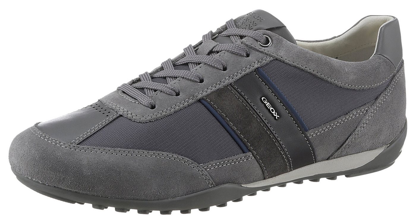 Geox U WELLS C Sneaker Casual Schuh, Schnürschuh mit Logoverzierung