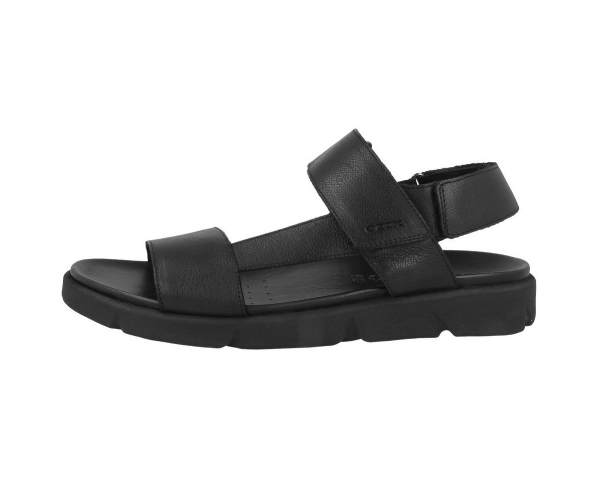 Geox U Xand 2S Herren Sandale Sandaletten, Sommerschuhe, Badeschuhe, Riemchen, Schlappen (schwarz)
