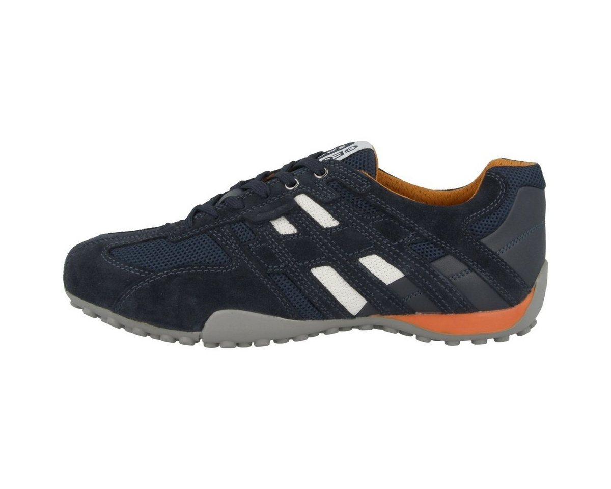 Geox U Snake K Herren Sneaker Turnschuhe, Sportschuhe, Freizeitschuhe, Halbschuhe, Schnürschuhe (blau)
