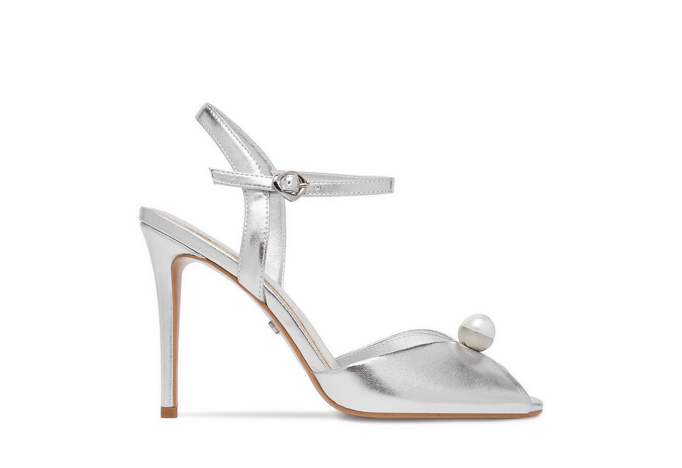 gino rossi Damen-Sandalen in Silber Sandale