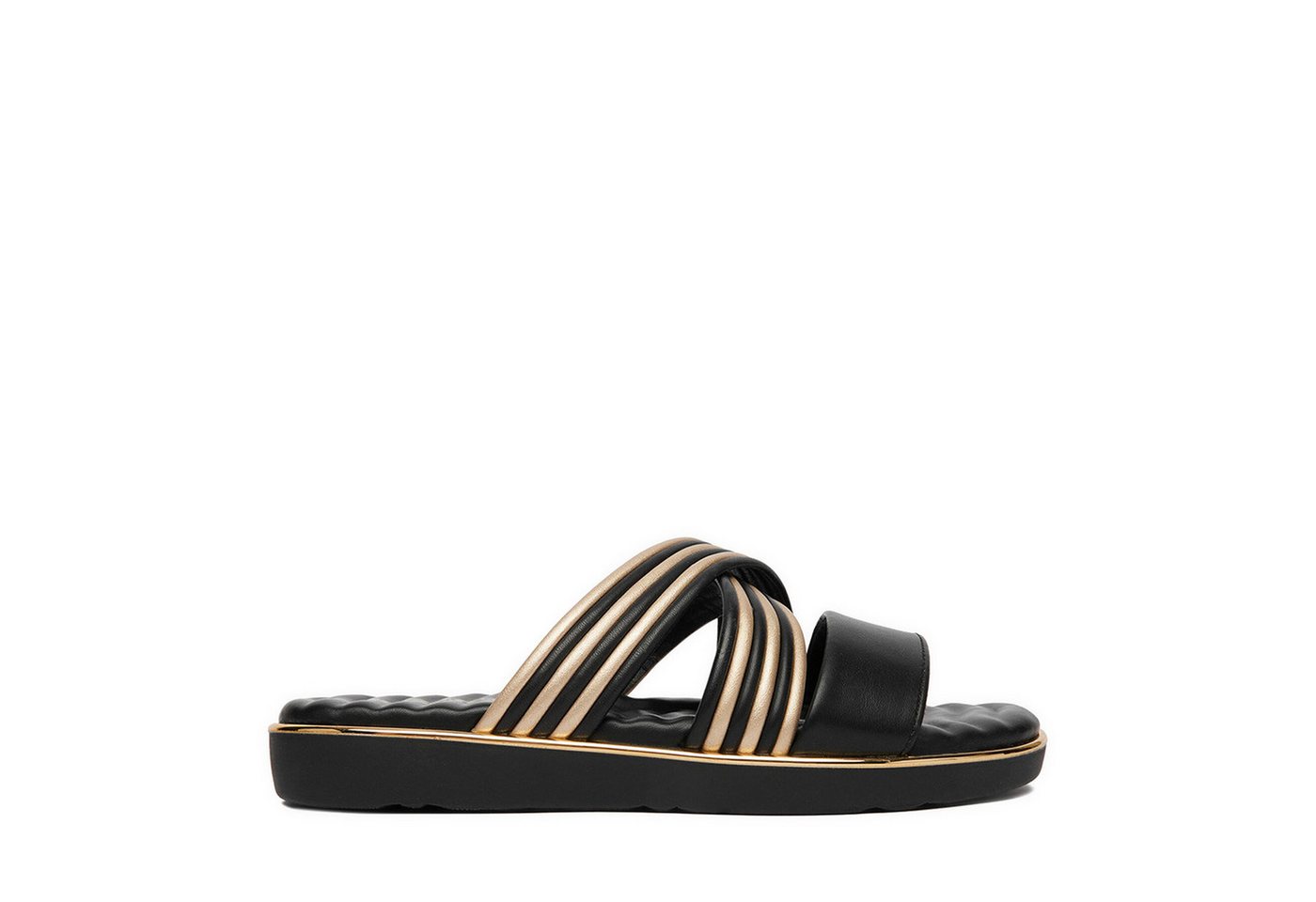 Go Soft Damen-Flip-Flops, Schwarz Badepantolette (schwarz)