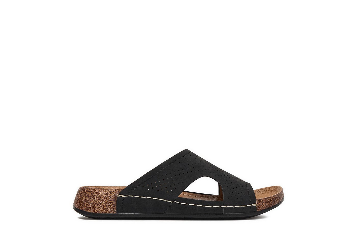 Go Soft Damen-Flip-Flops, Schwarz Badepantolette